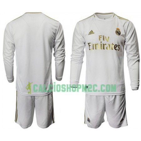 Real Madrid Bambino Maglia Prima 2019/2020 Manica Lunga (+ Pantaloncini)